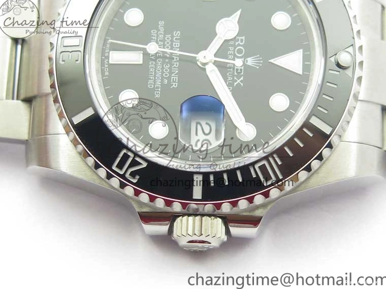 0518 DailyWear Submariner 116610 LN Black Ceramic 316L Bp Maker 1:1 Best Edition Black Dial on SS Bracelet SA3135 V 3019